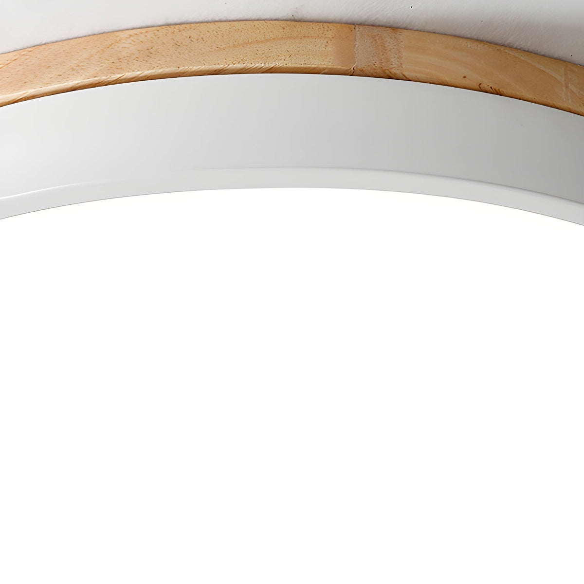 Mireth lampa sufitowa kołowa drewno szary nowoczesny minimalistyczny