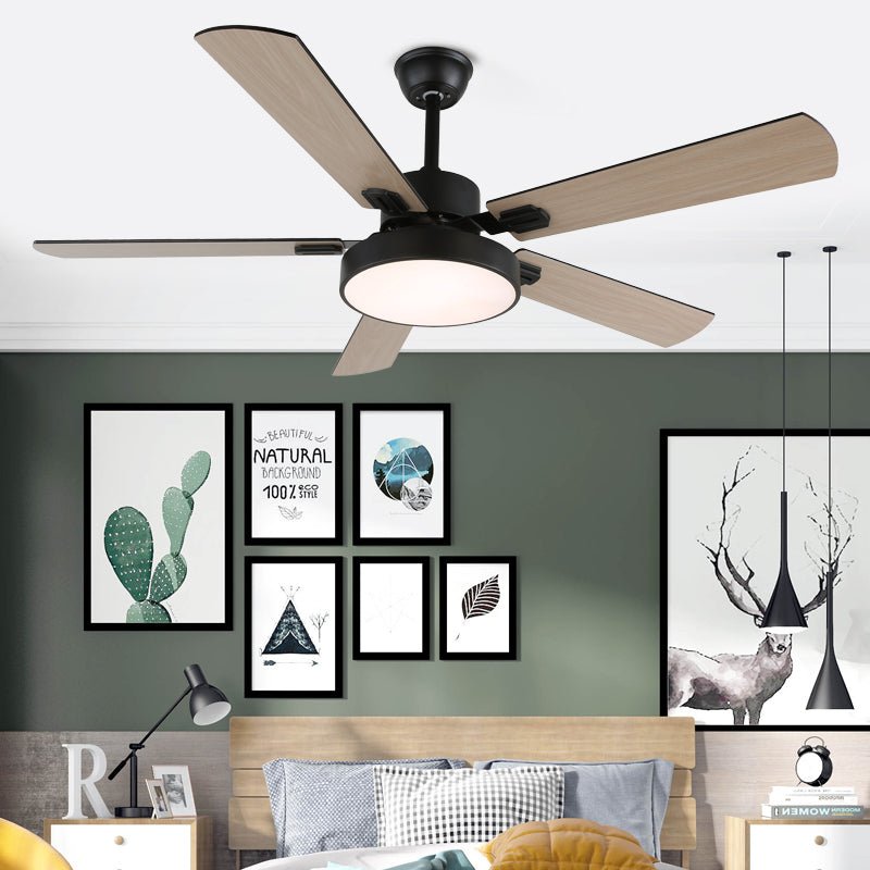 Aerilux nowoczesna lampa sufitowa z wentylatorem drewniana