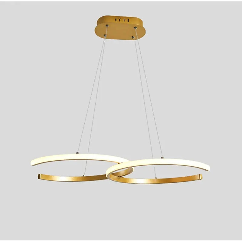 Arisha nowoczesna minimalistyczna lampa wisząca, podwójna C