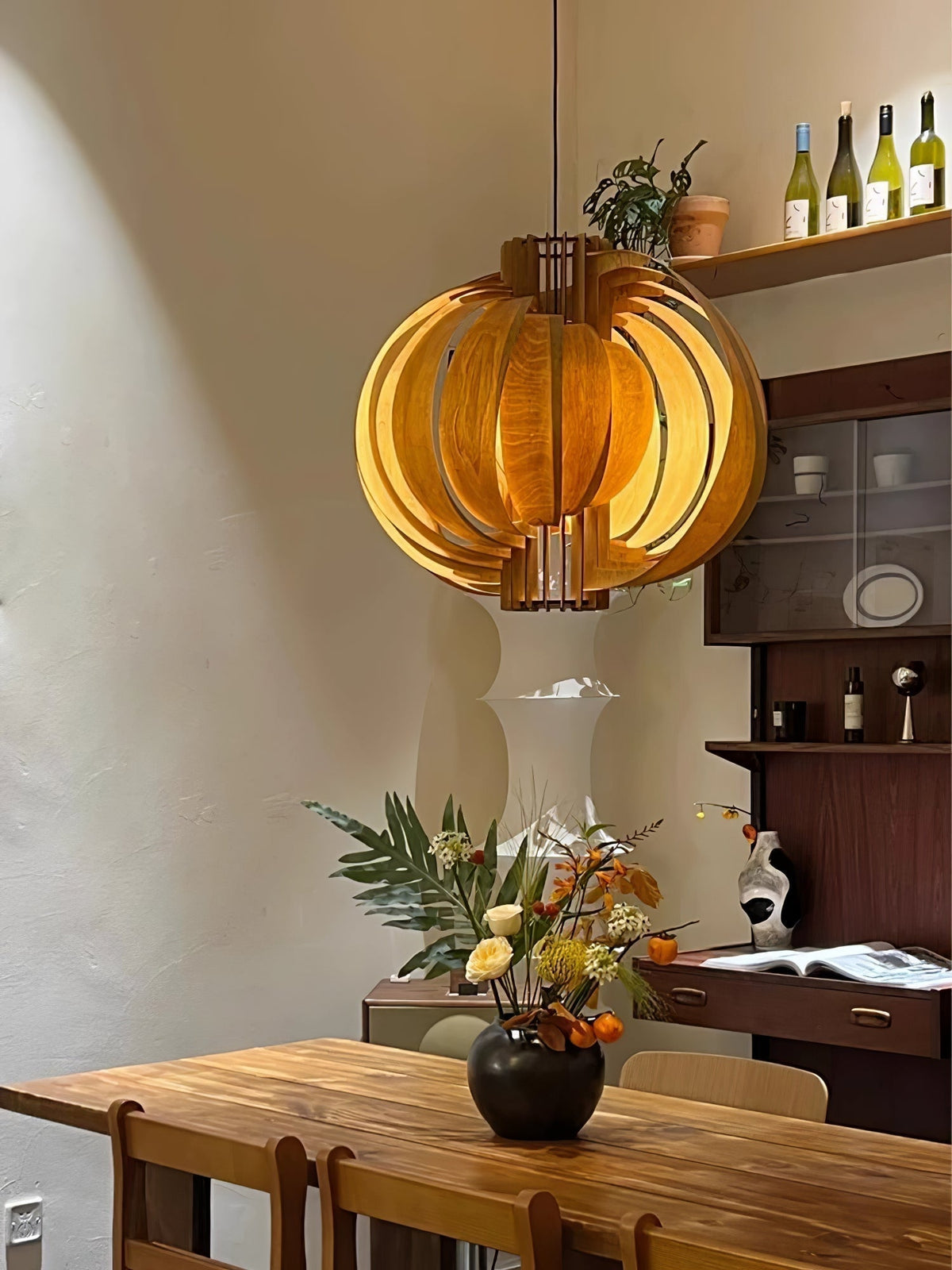 Ivraeus Premium Elegance Ring drewniana lampa wisząca