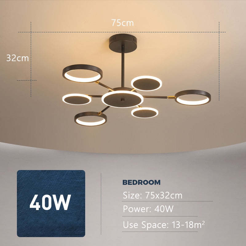 Arisha nowoczesna lampa wisząca z LED, geometryczna, czarna, ściemnialna