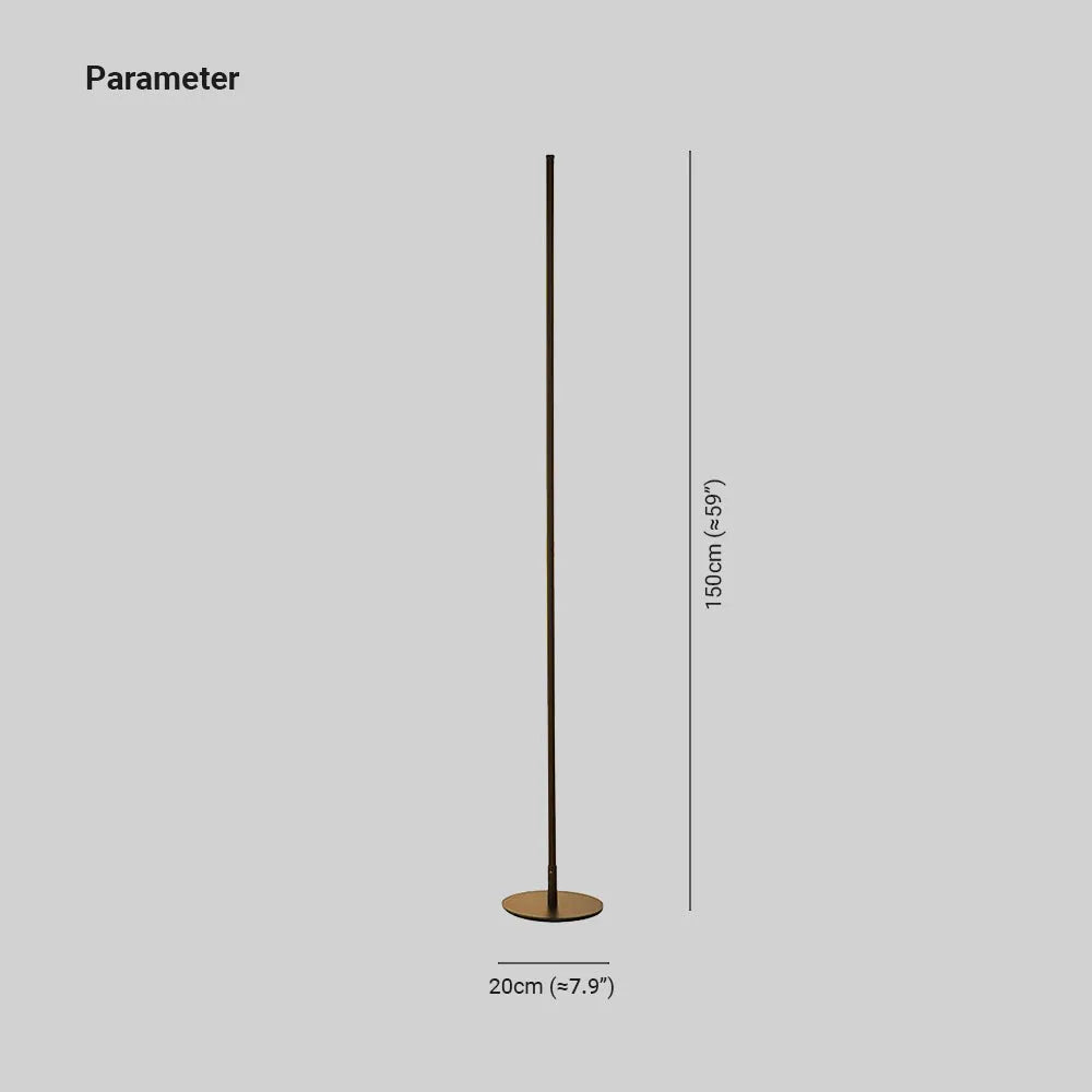 Mira nowoczesna minimalistyczna liniowa lampa stojąca Arisha