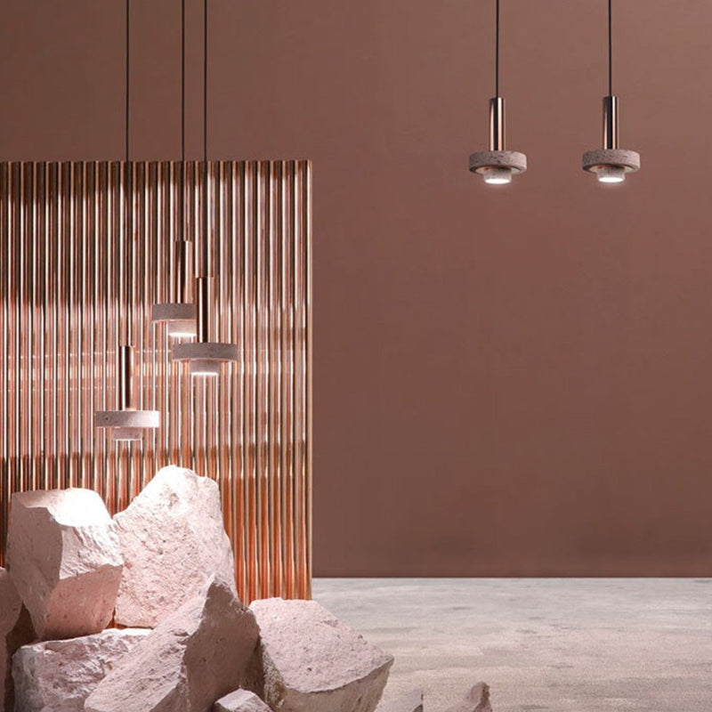 Arisha nowoczesna lampa wisząca LED Art Deco kolorowa w kolorze terazzo