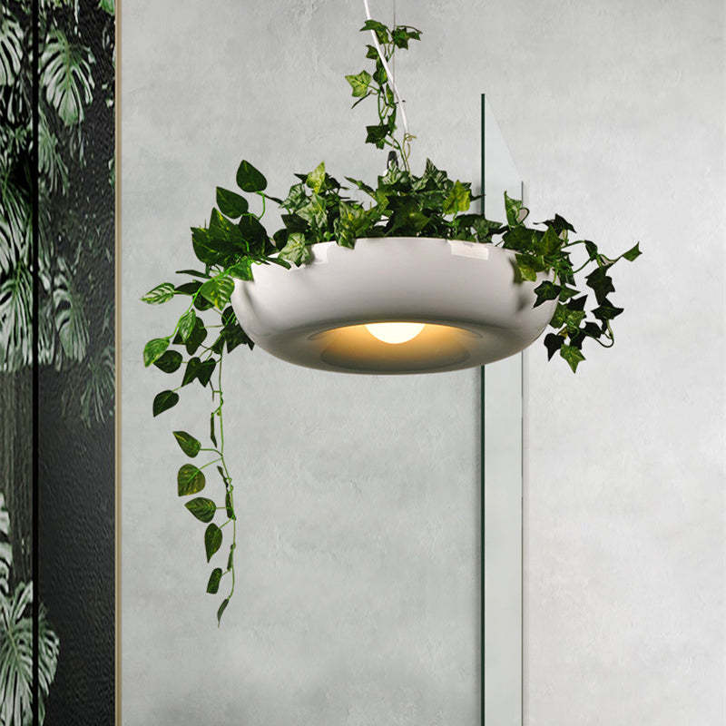 Ritta nowoczesna lampa wisząca z metalu w lakierze okrągła