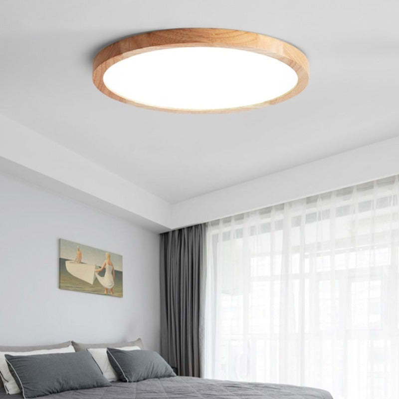 Orvix lampa sufitowa drewniana LED minimalistyczna