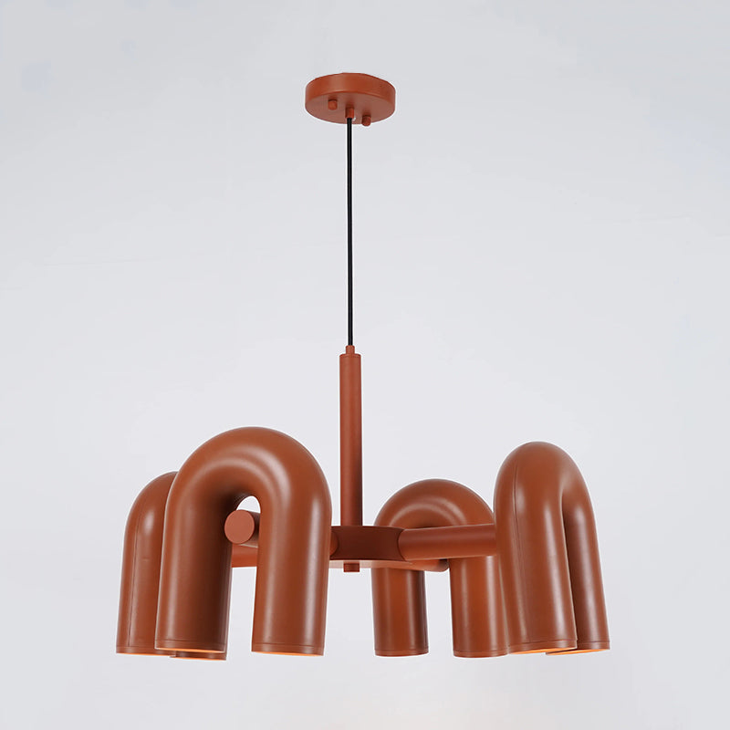 Arisha nowoczesna lampa wisząca liniowa z 3 U-shaped