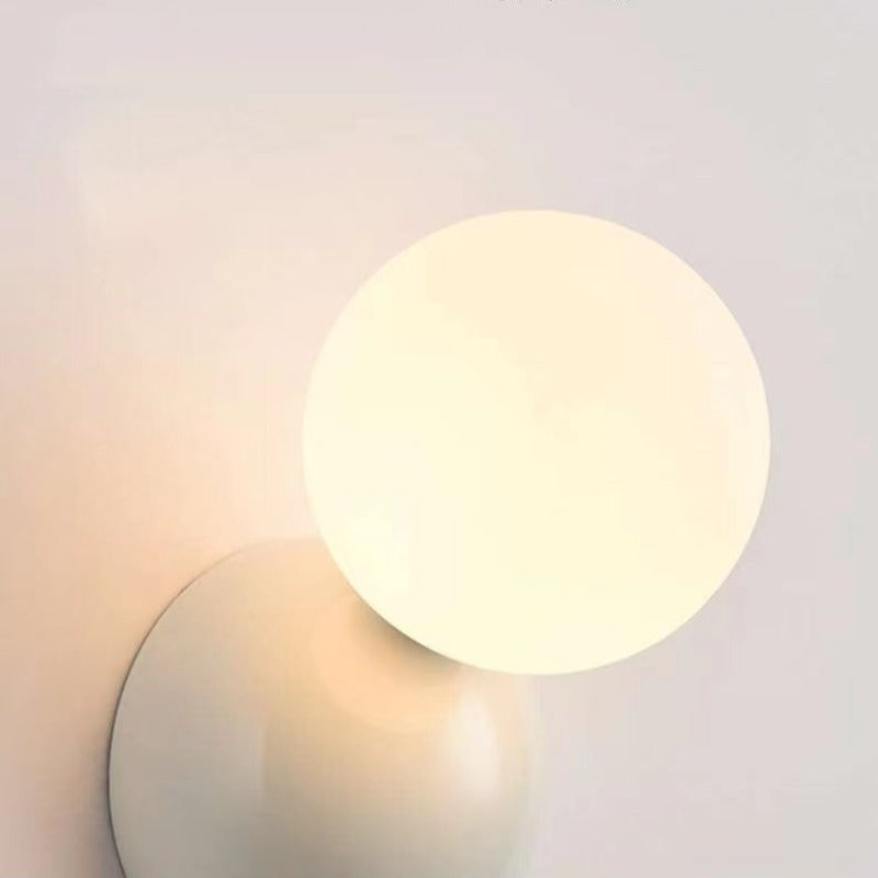 Valentina nowoczesna wnętrzna lampa ścienna czarna biała metalowa salon