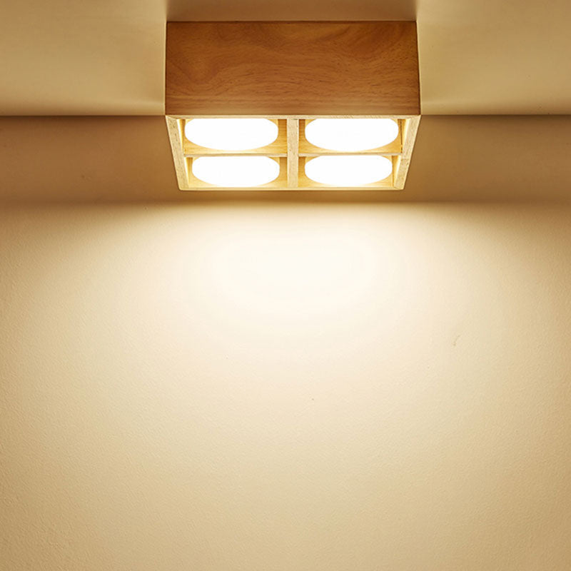 Muto lampa sufitowa bez głównej części, drewno