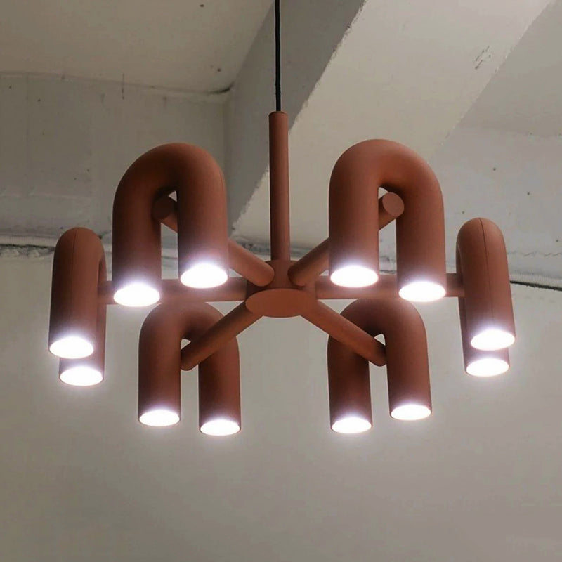 Arisha nowoczesna lampa wisząca liniowa z 3 U-shaped