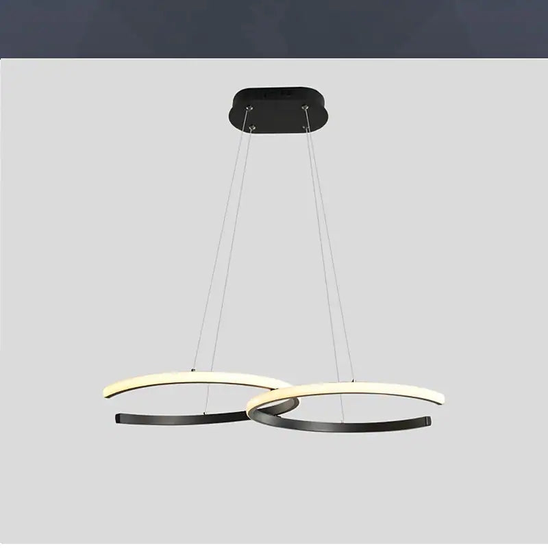 Arisha nowoczesna minimalistyczna lampa wisząca, podwójna C