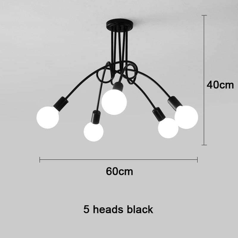 Arisha nowoczesna liniowa lampa sufitowa z krzywą metalową, pokój jadalny/salon