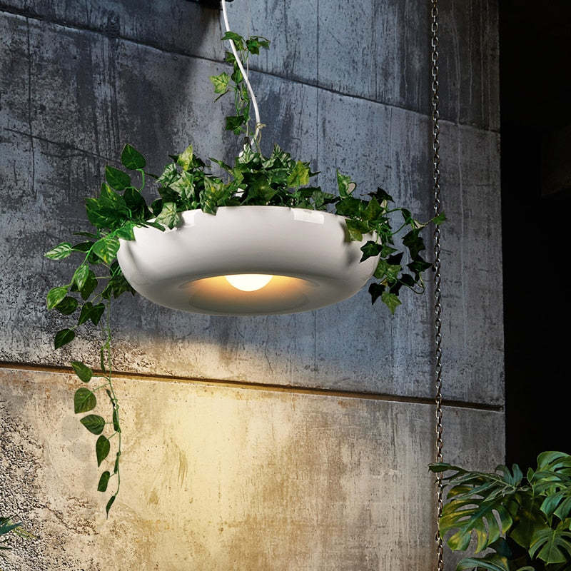 Ritta nowoczesna lampa wisząca z metalu w lakierze okrągła