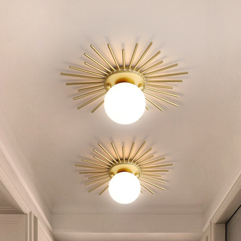 Elow lampa sufitowa ze złota w kształcie gwiazdy Glam styl nowoczesny