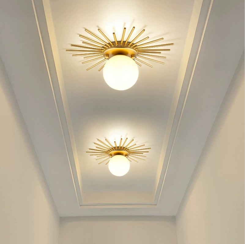 Elow lampa sufitowa ze złota w kształcie gwiazdy Glam styl nowoczesny