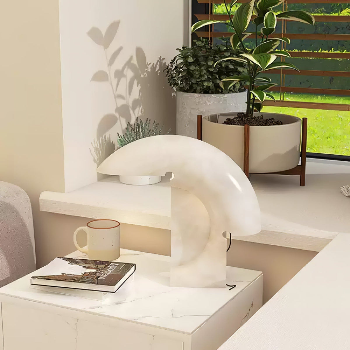 Lampa stołowa Emmy nowoczesna z marmuru