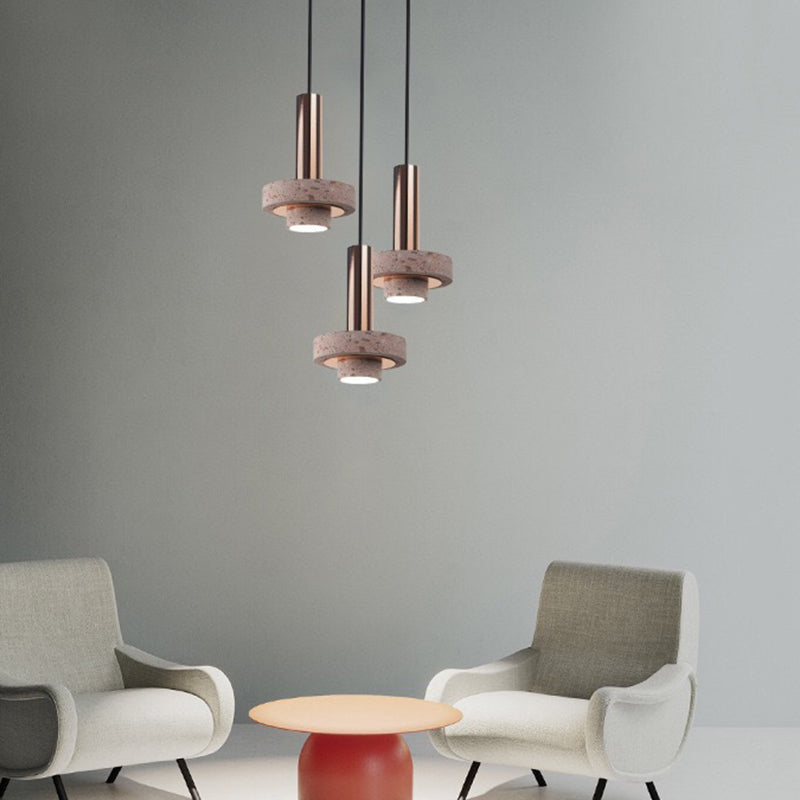 Arisha nowoczesna lampa wisząca LED Art Deco kolorowa w kolorze terazzo
