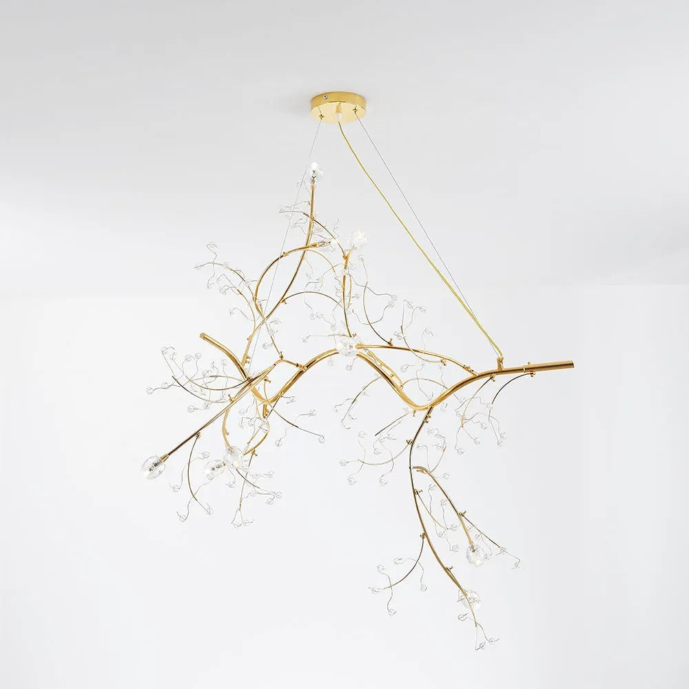 Olivia romantyczna lampa wisząca z gałązką Art Deco