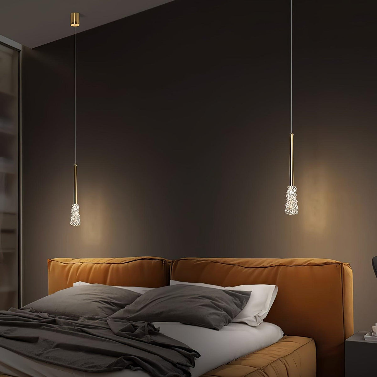 Mozzi nowoczesna lampa wisząca ze szkła kryształowego