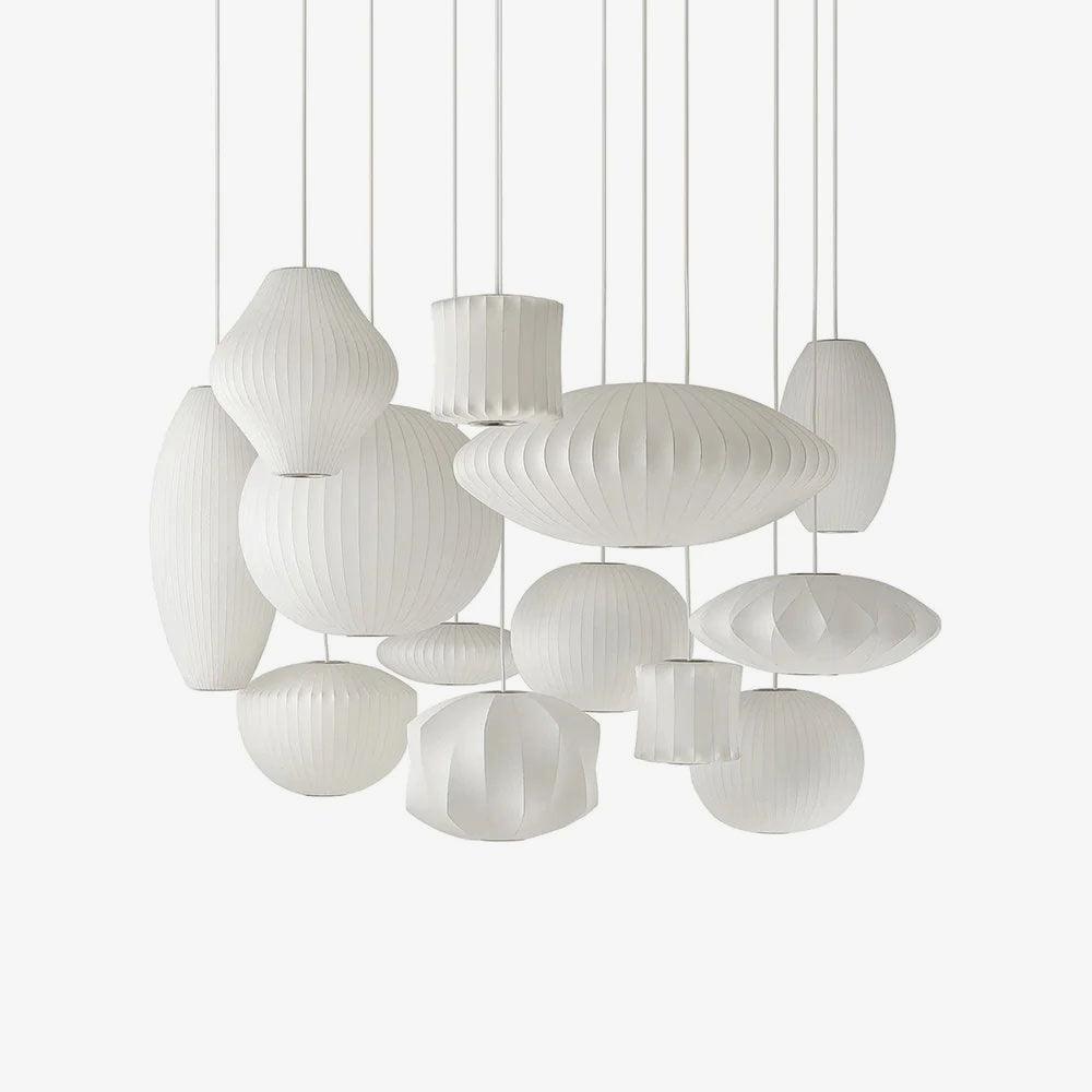 Etrio lampa wisząca Bubble z pajęcznika jedwabnego