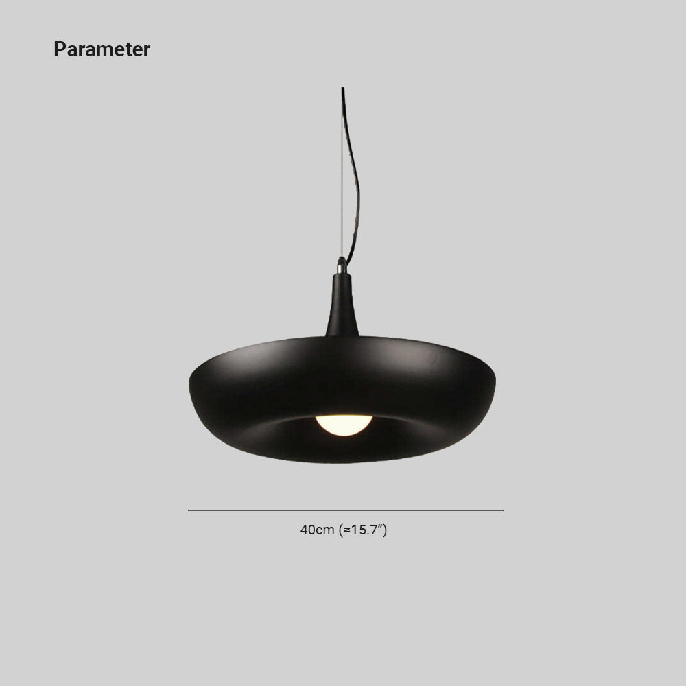 Ritta nowoczesna lampa wisząca z metalu w lakierze okrągła
