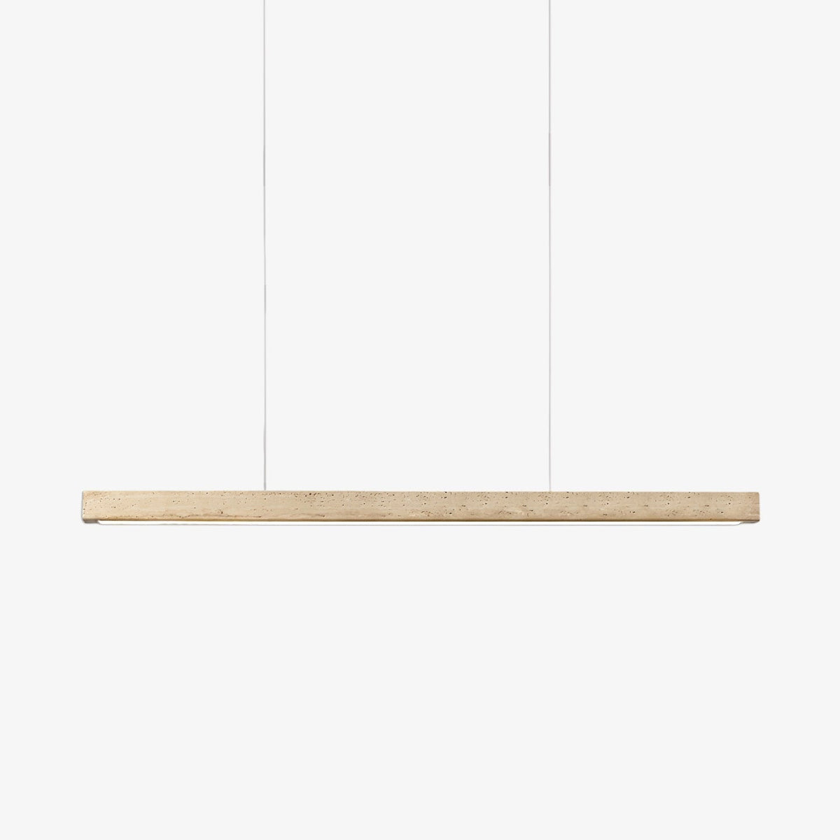 Lyven minimalistyczna lampa wisząca liniowa ze szkła Travertine