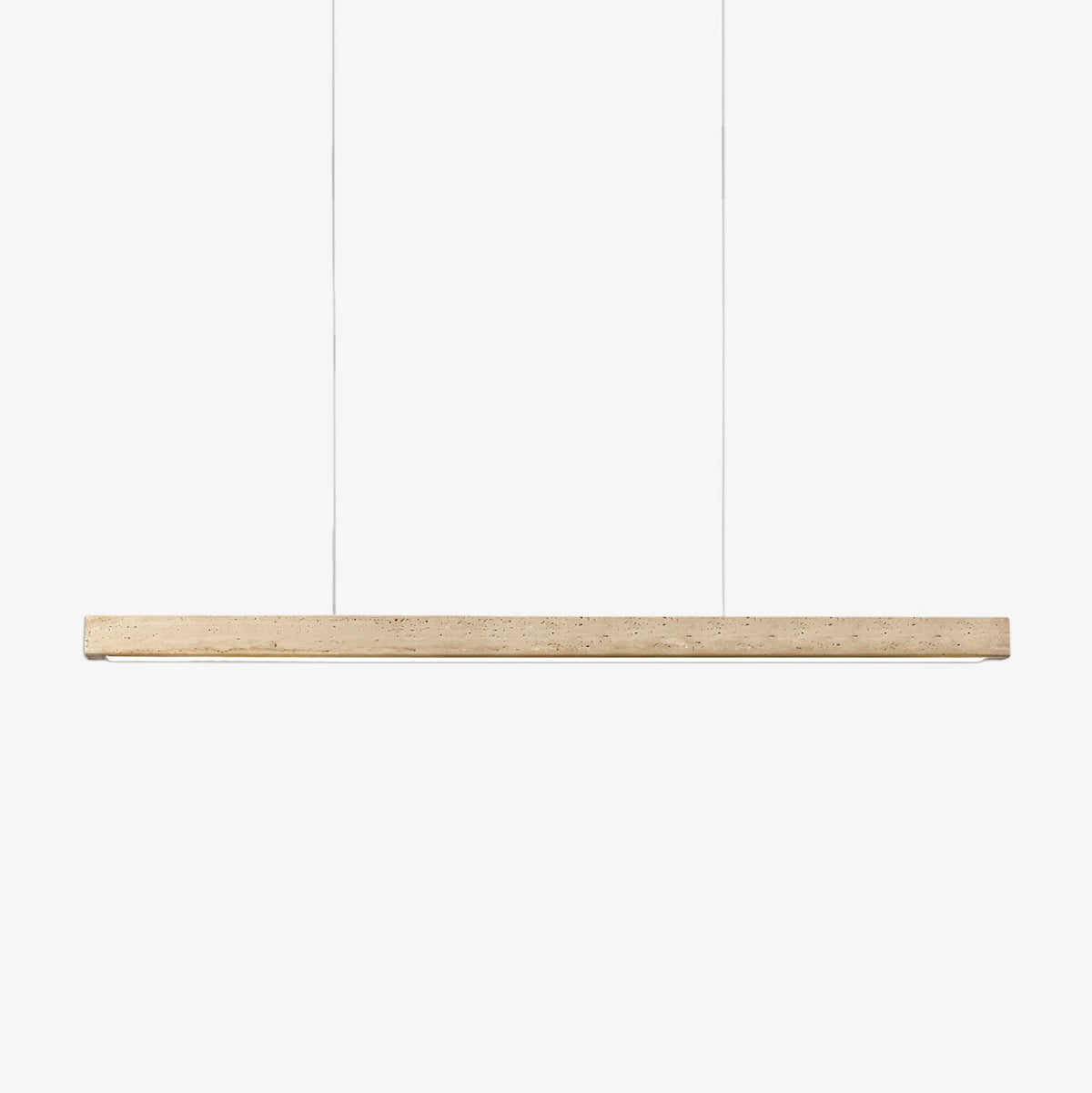 Lyven minimalistyczna lampa wisząca liniowa ze szkła Travertine