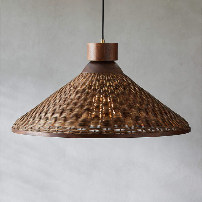 Silva Retro Design LED lampa wisząca rattanowa do salonu/kawiarni/hotelu