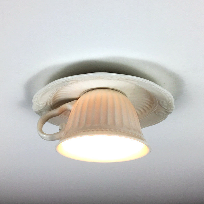 Valentina ceramiczna lampa sufitowa montowana bezpośrednio w filiżanki na herbatę brytyjska