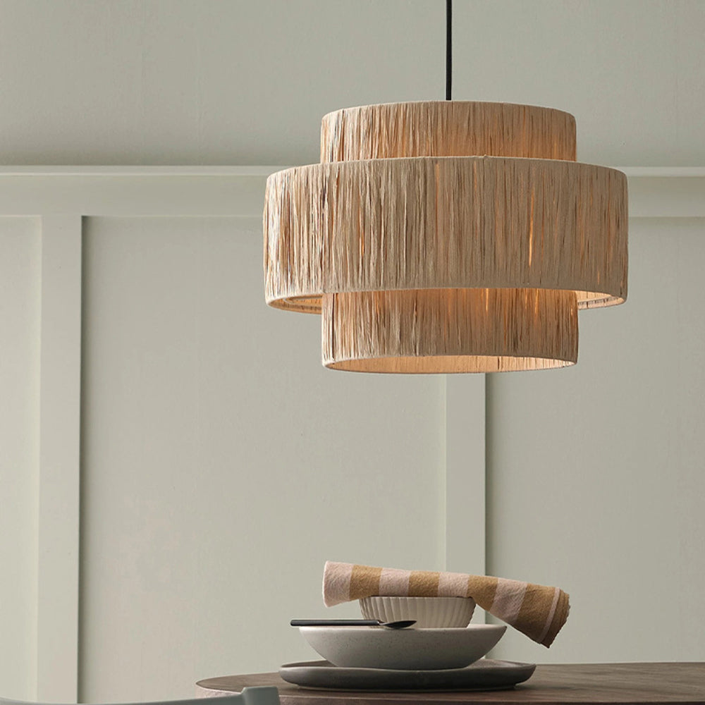 Muto Rattan lampa wisząca w stylu rustykalnym boho 3