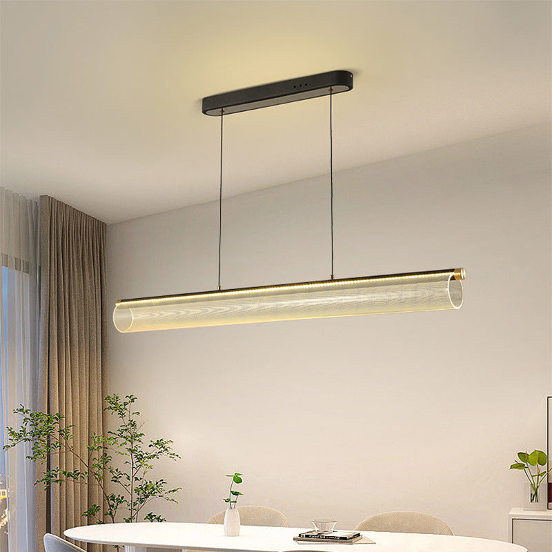Arisha nowoczesna lampa wisząca LED przezroczysta metal jadalnia/salon/pokój na herbatę