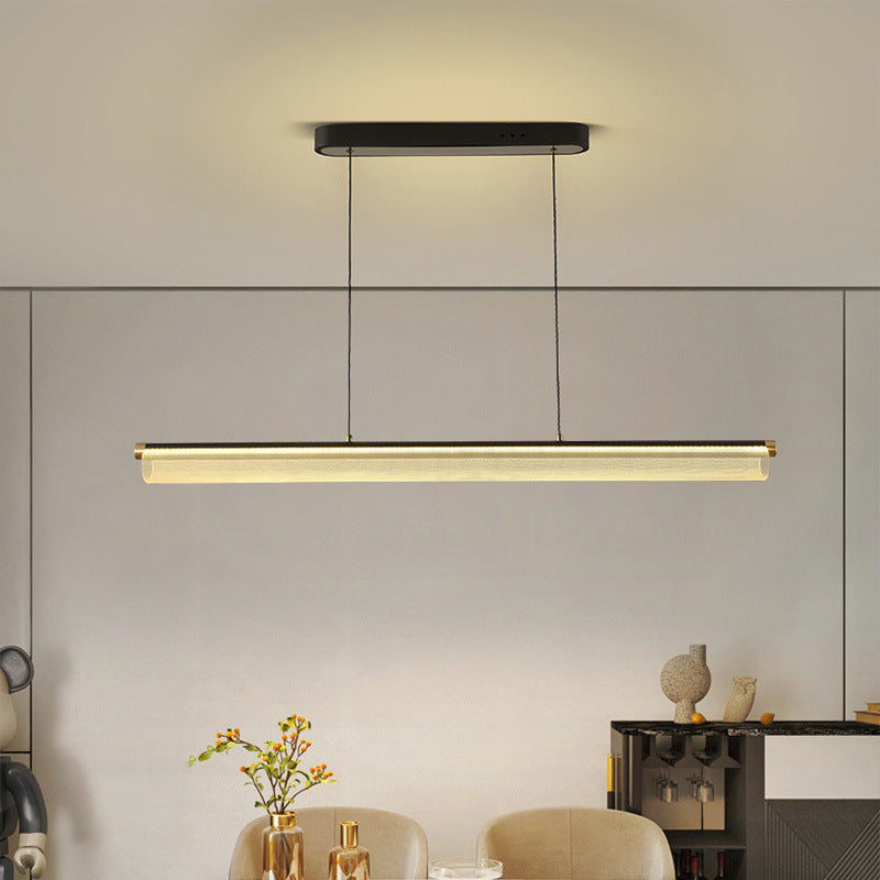 Arisha nowoczesna lampa wisząca LED przezroczysta metal jadalnia/salon/pokój na herbatę