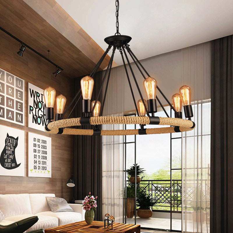 Epoch Industrial LED lampa wisząca czarny metal jadalnia/salon/bar/restauracja