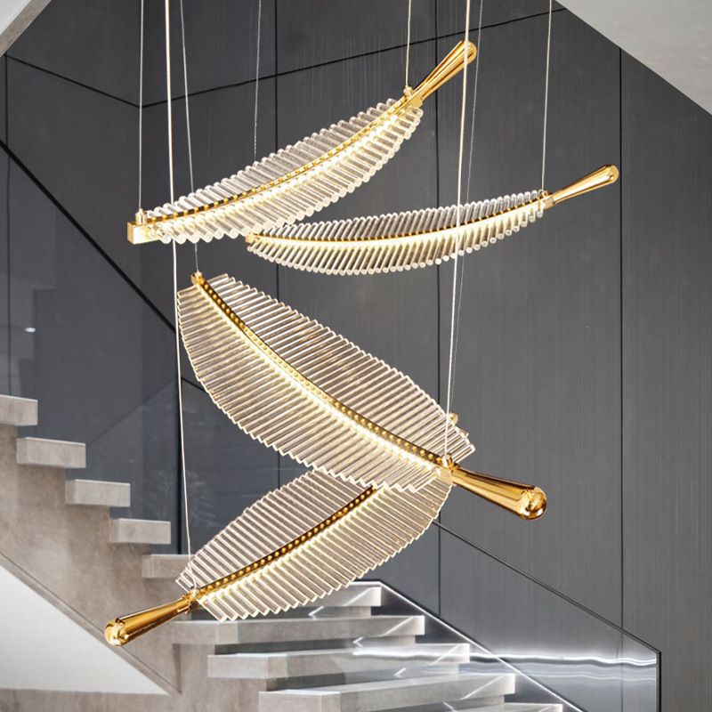 Arisha nordycka luksusowa lampa wisząca LED z metalu do hotelu/salonu