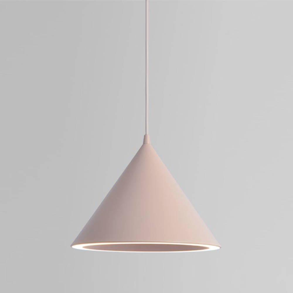 Aria wisząca lampa LED o kształcie lejka z barwnym światłem