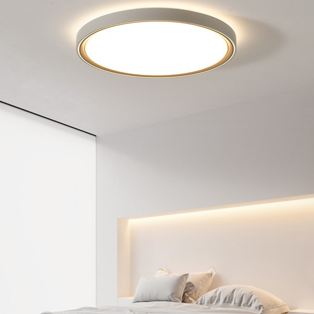 Arisha minimalistyczna lampa sufitowa montowana bezpośrednio okrągła/kwadratowa ze szkła w kolorze złotym