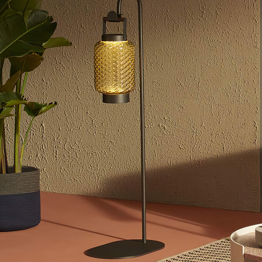 Ray Vintage latarnia metalowa ze szkła zewnętrzna lampa stojąca