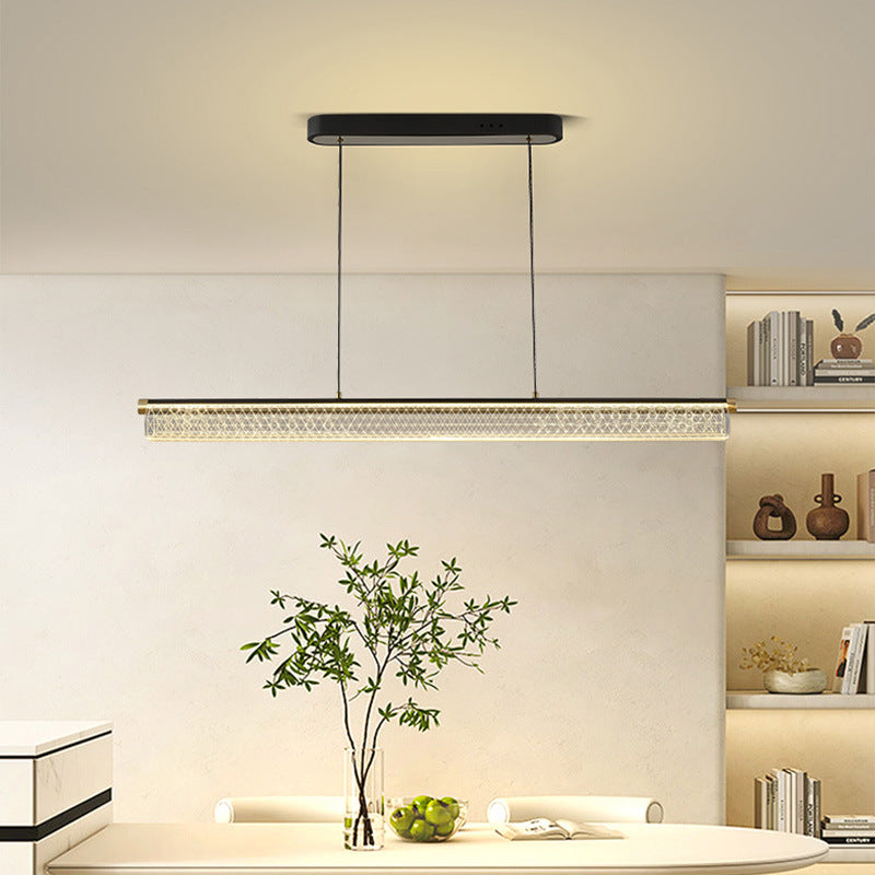 Arisha nowoczesna lampa wisząca LED przezroczysta metal jadalnia/salon/pokój na herbatę
