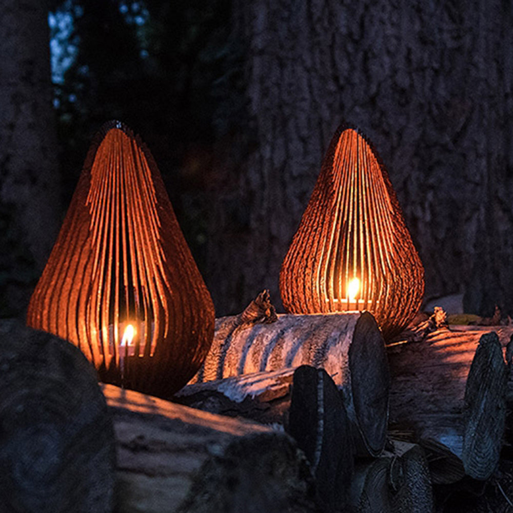 Ray Design kropla woda zewnętrzna lampa stojąca czarny/srebrny
