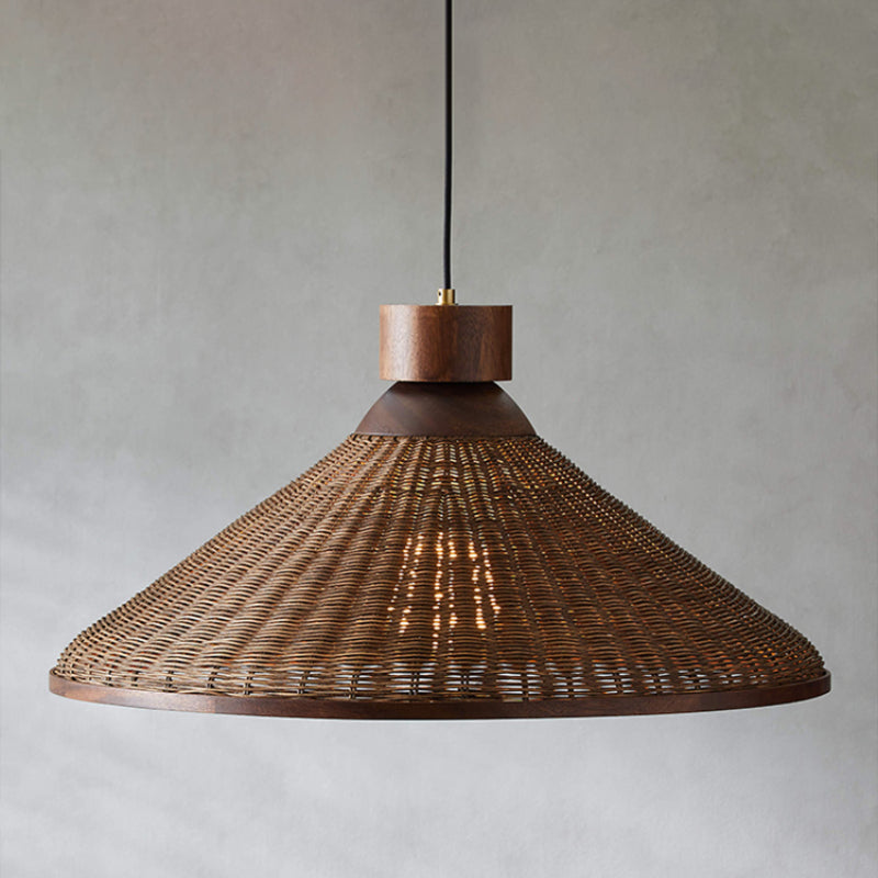 Silva Retro Design LED lampa wisząca rattanowa do salonu/kawiarni/hotelu