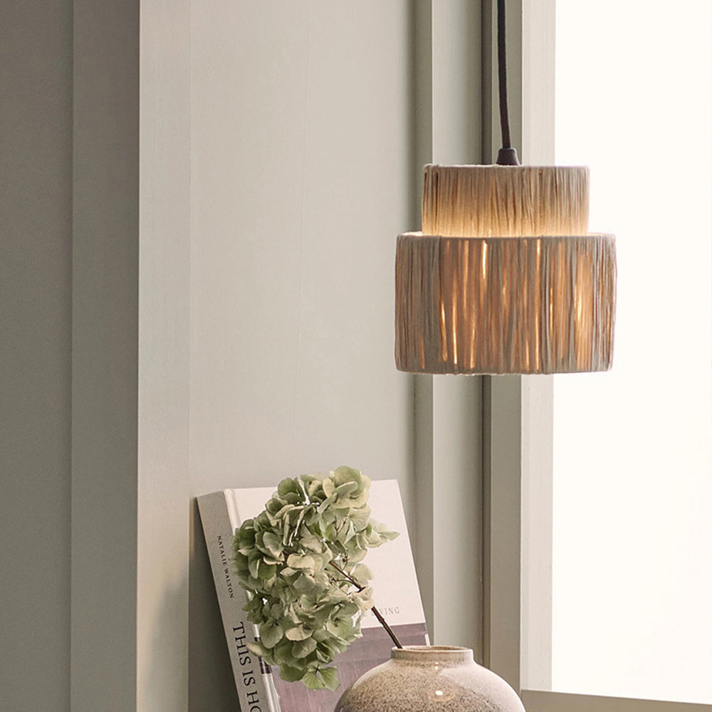 Muto Rattan lampa wisząca w stylu rustykalnym boho 3