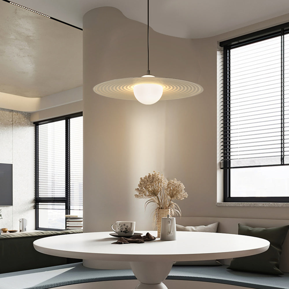 Arisha minimalistyczna lampa wisząca w kształcie pierścienia z gwiazdką, czarna/biała