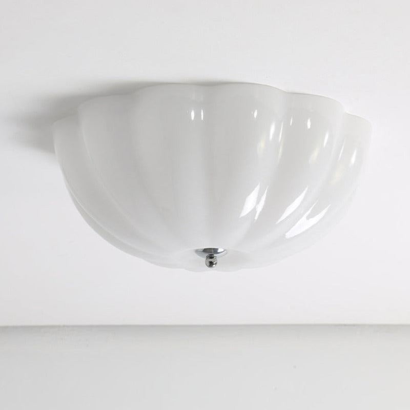 Arisha nowoczesna lampa sufitowa montowana bezpośrednio z LED w kolorze białym do sypialni