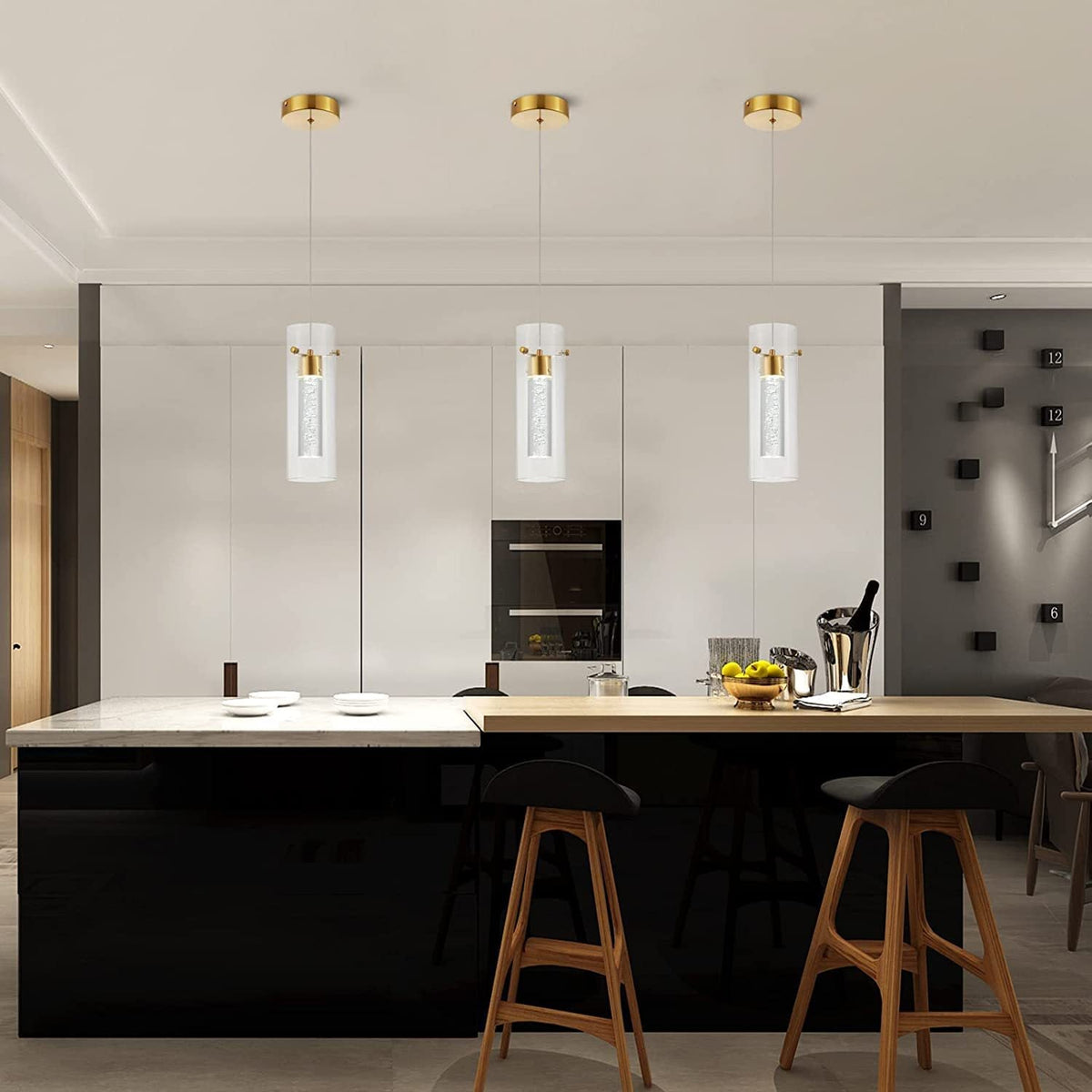 Arisha żyrandol ze szkła w stylu nowoczesnym z funkcją ściemniania