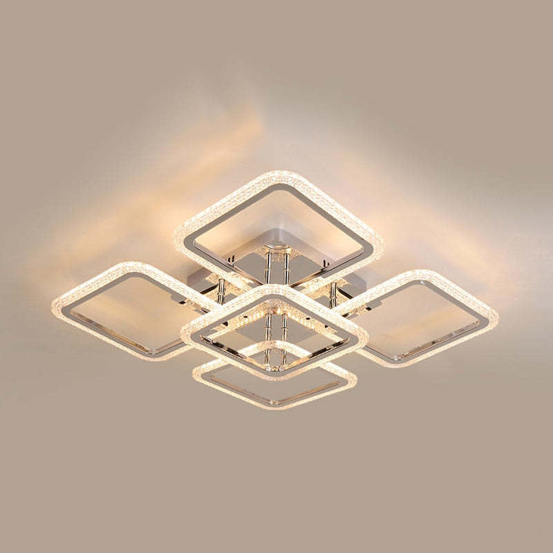 Arisha nowoczesna lampa sufitowa montowana bezpośrednio kwadratowa