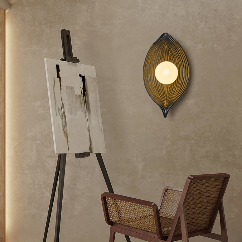 Aria nowoczesna lampa ścienna LED czarny/biały/drewno salon