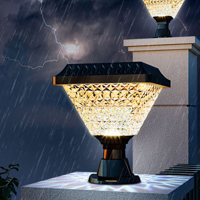 Ray nowoczesna lampa stojąca z geometrią, czarna