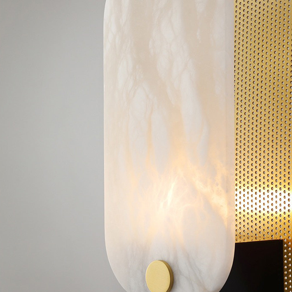 Cooley nordycka lampa stojąca z LED, metal i marmur