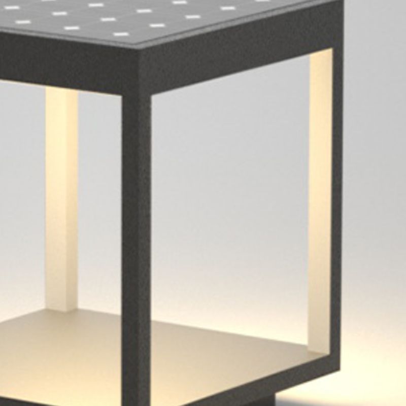 Ray nowoczesna zewnętrzna lampa słupowa z metalu LED