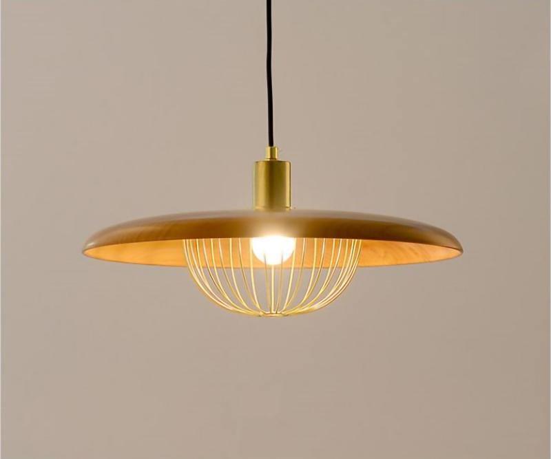 Rinoira lampa wisząca w stylu retro vintage z drewna