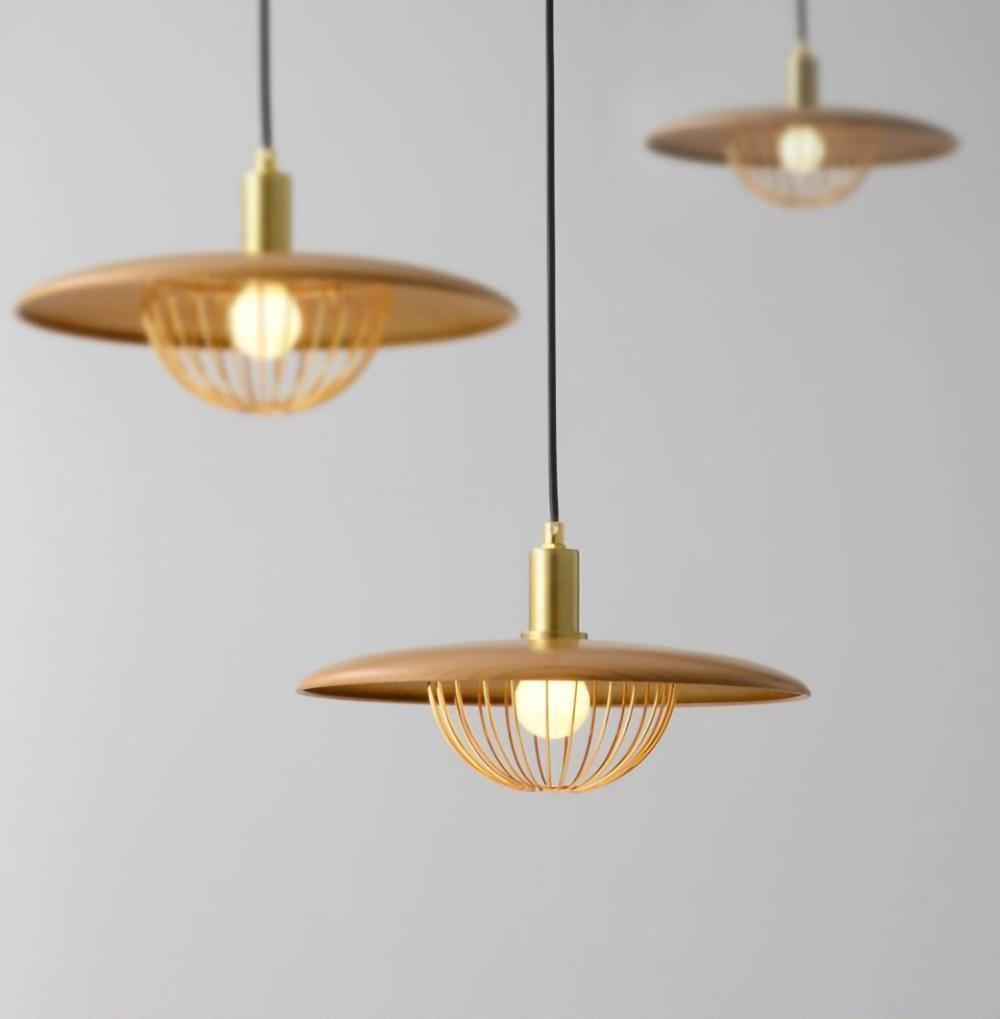 Rinoira lampa wisząca w stylu retro vintage z drewna